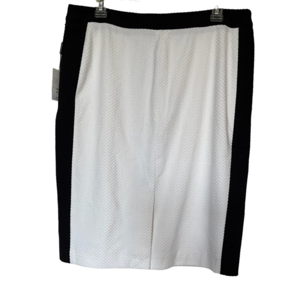 Calvin Klein Chevron fabric Pencil Skirt Size 12 NWT - Picture 3 of 4